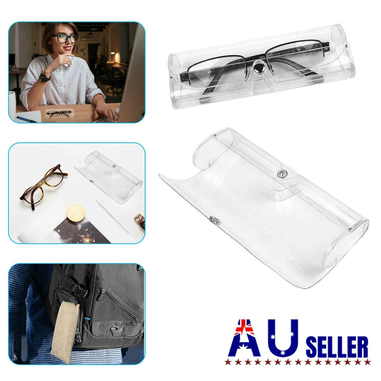 Sunglasses Hard Case Portable Reading Glasses Protector Zipper Eyeglass Shell