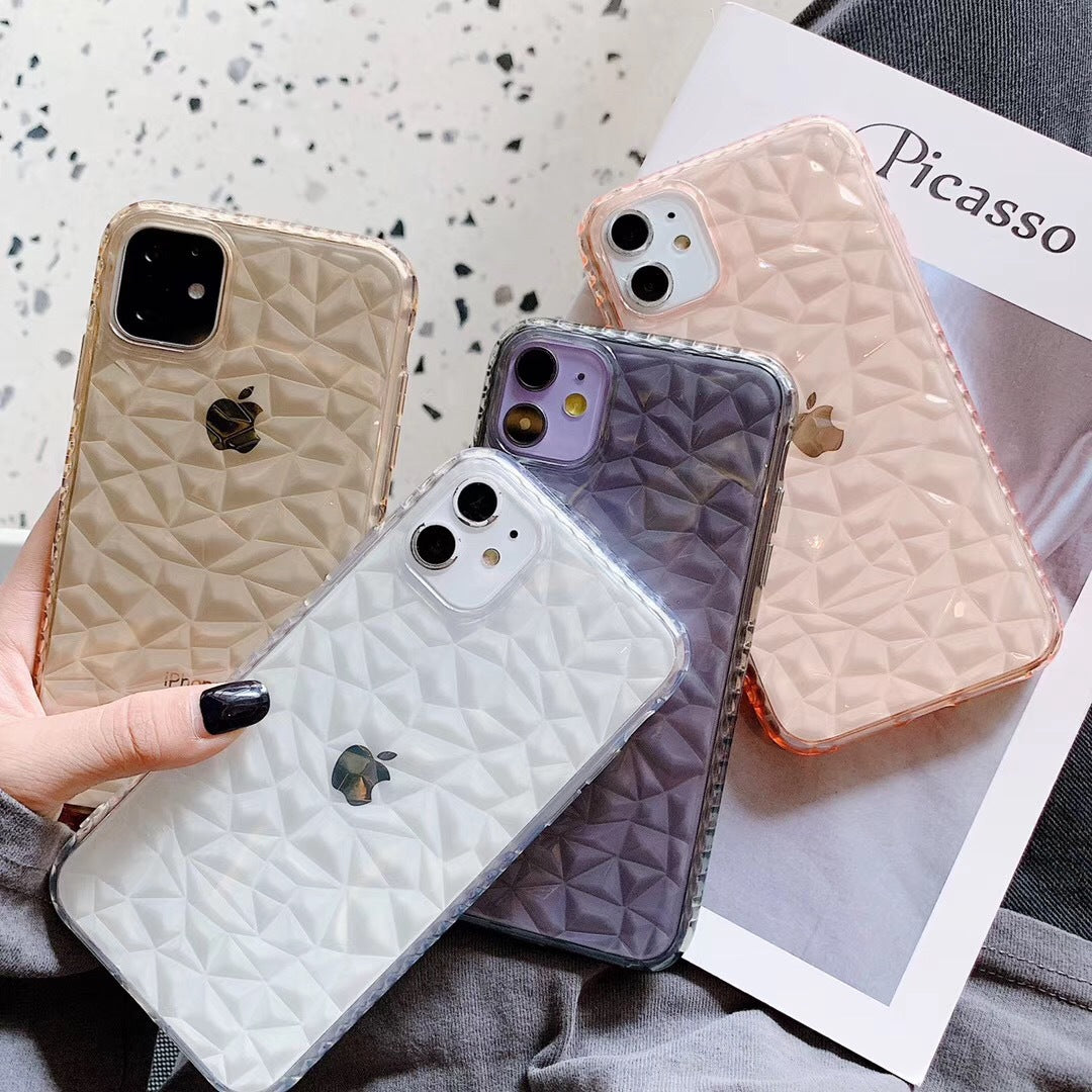 Clear Marble Shockproof Case Glitter Soft Silicone Cover For iPhone 12 Pro