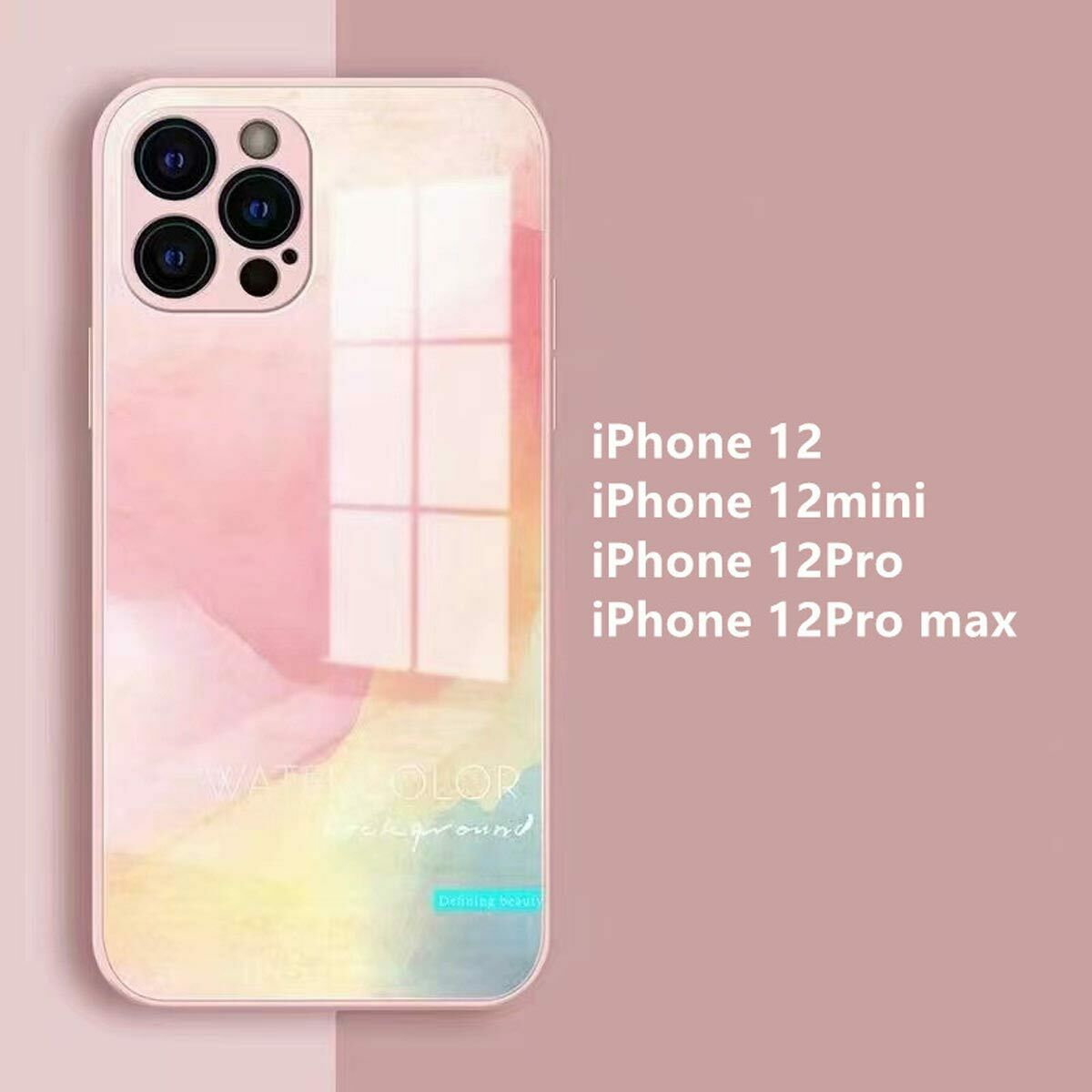 For iPhone 12 Pro Max Mini Case Marble luxury Hybrid Tempered Glass Hard Cover