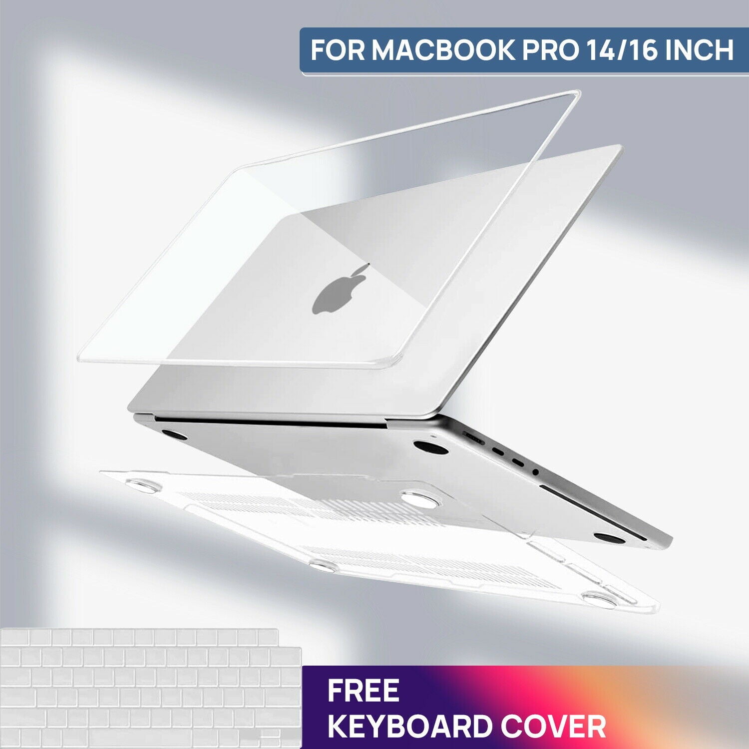 Hard Case Cover For 2021 M1 MacBook Pro 14 16 inch A2442 A2485 Screen Protector