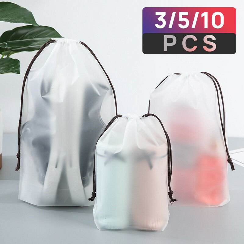 3/5/10 Portable Shoes Bag Travel Sport Storage Pouch Drawstring Dust Organizer