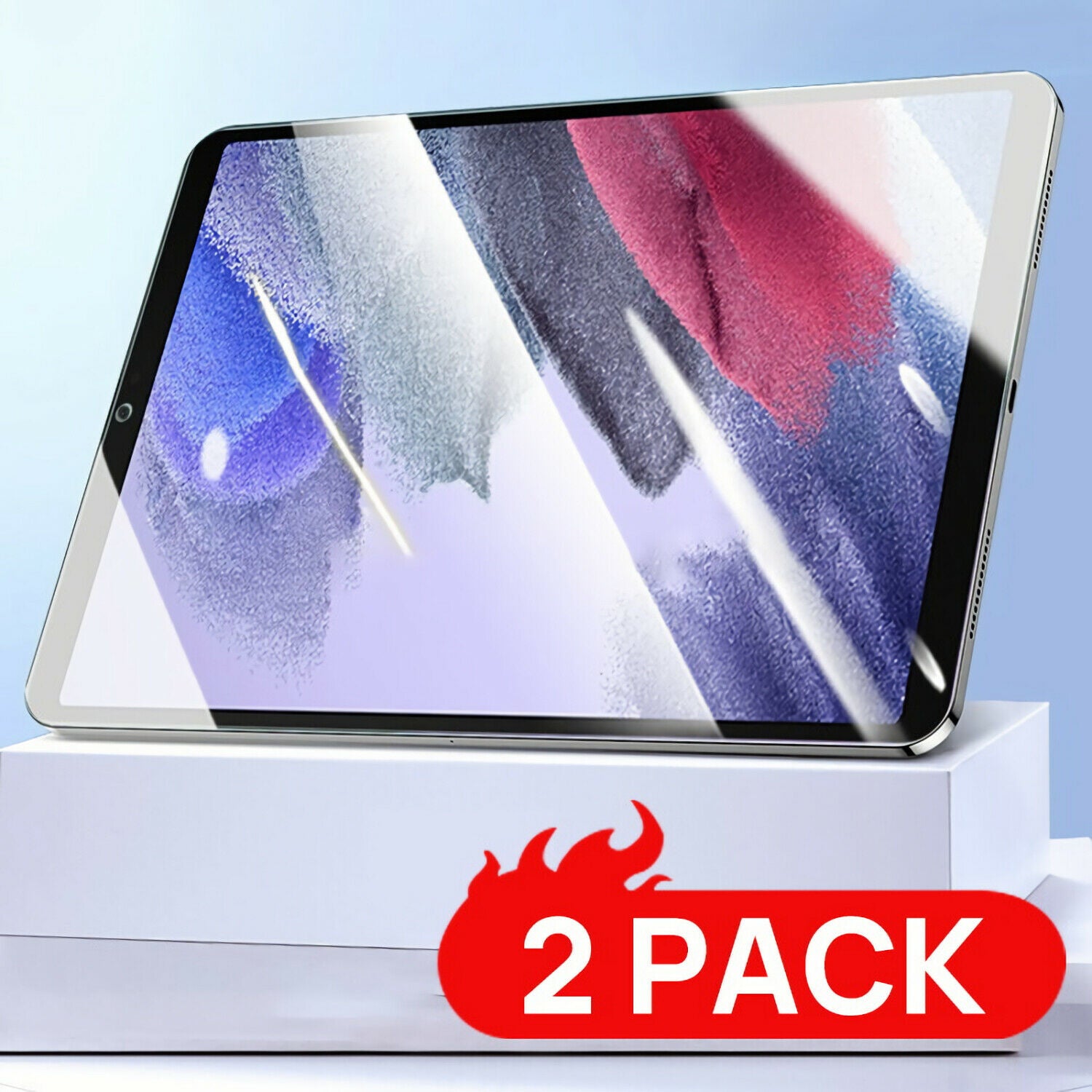 2 Pack For Galaxy Tab A7/A7 Lite 2021 Full Cover Tempered Glass Screen Protector