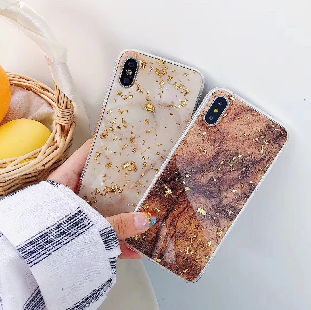 iPhone 8 Plus Case Shockproof Tough Marble Soft Cover for Apple