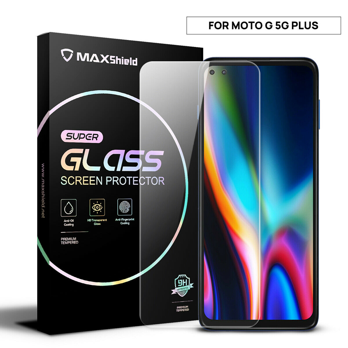 For Motorola Moto G 5G Plus 9H Full HD Coverage Tempered Glass Screen Protector