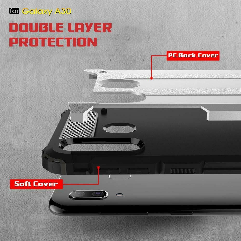 Samsung Galaxy A30 Case, Premium Flexible Soft Anti Slip TPU Case Cover-Gunmetal