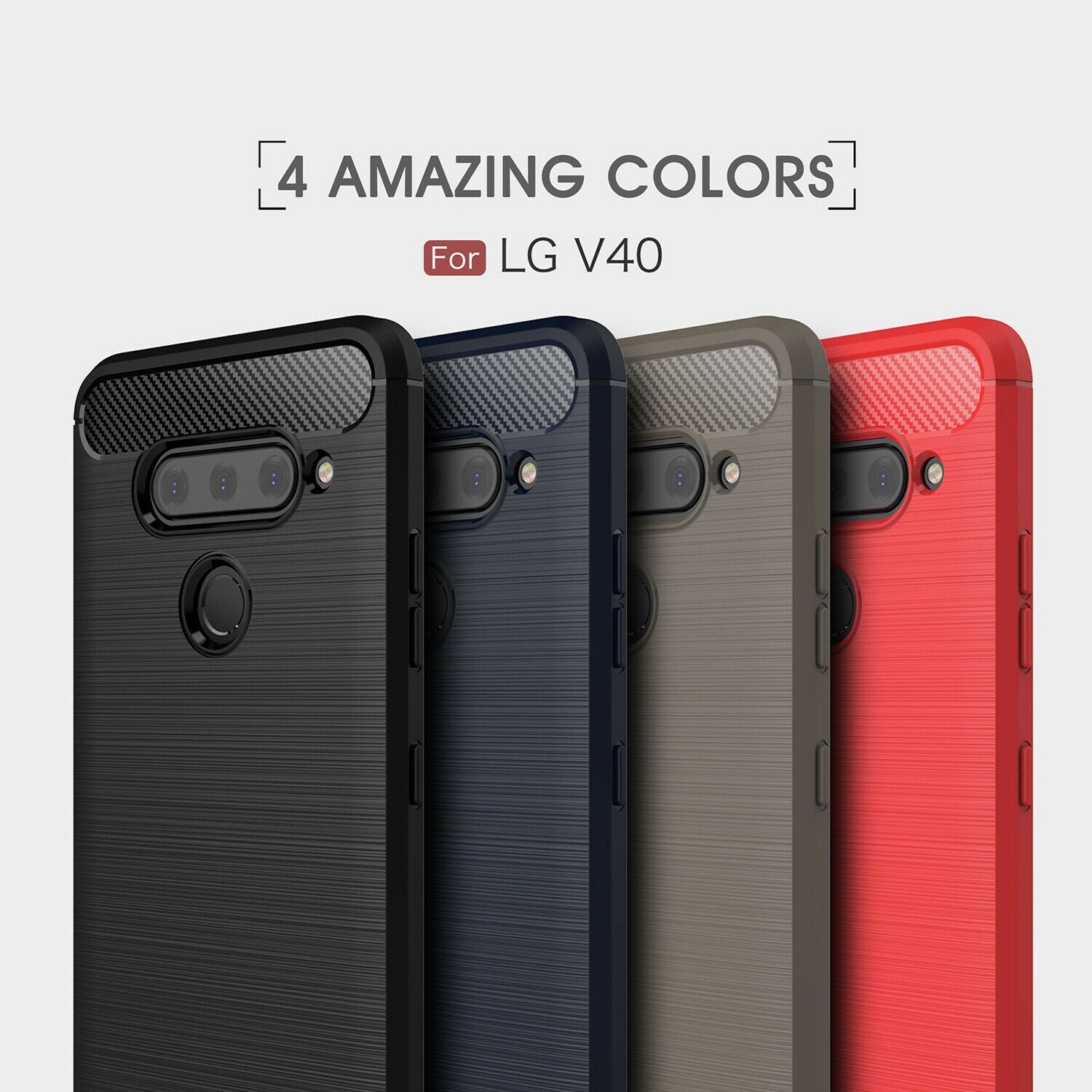 For LG V30 Phone Case Soft TPU Rubber Shockproof Slim Cover