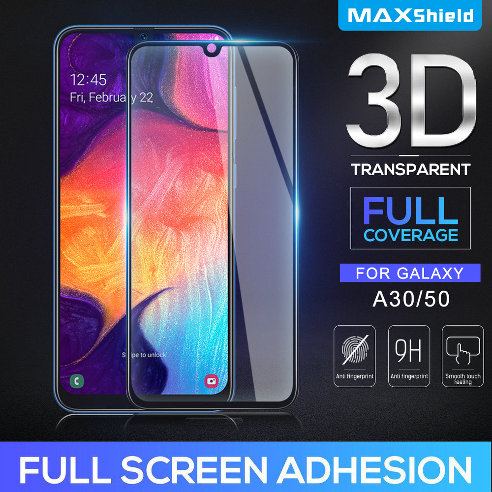 Samsung Galaxy A50 Full Coverage Tempered Glass Film HD Screen Protector