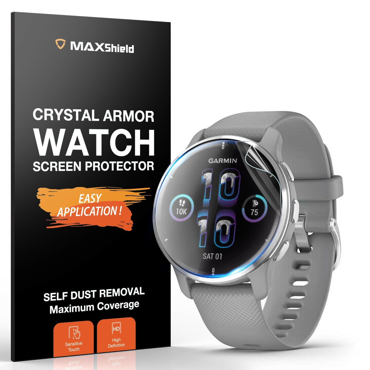 3X For Garmin Venu 2 Plus Screen Protector Full Coverage Smartwatch TPU Guard