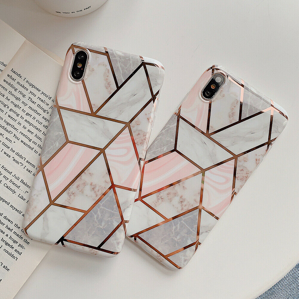 iPhone XR Case Shockproof Tough Marble Soft Cover for Apple