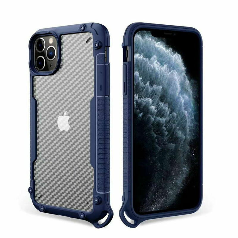 For iPhone 12 6.1" Case Heavy Duty Shockproof Clear Slim Cover+Free Screen Protector