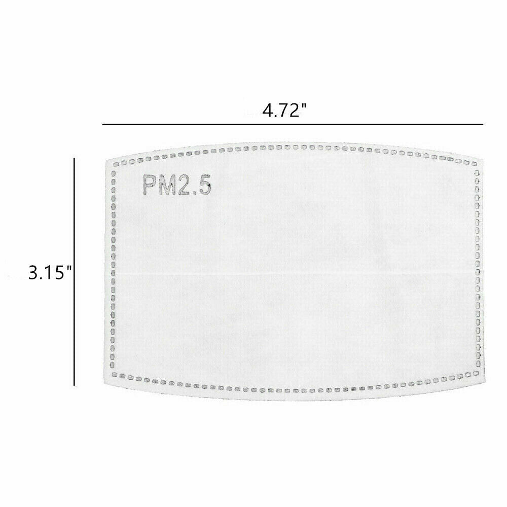 40 PCS/LOT PM2.5 Face Mask Filter Activated Carbon Breathing Filters Adult