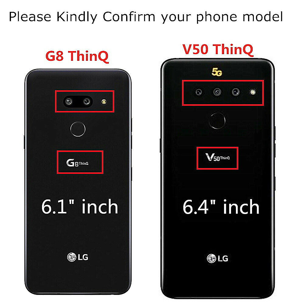 For LG Q60 Luxury Wallet Leather Case Card Slots Cover