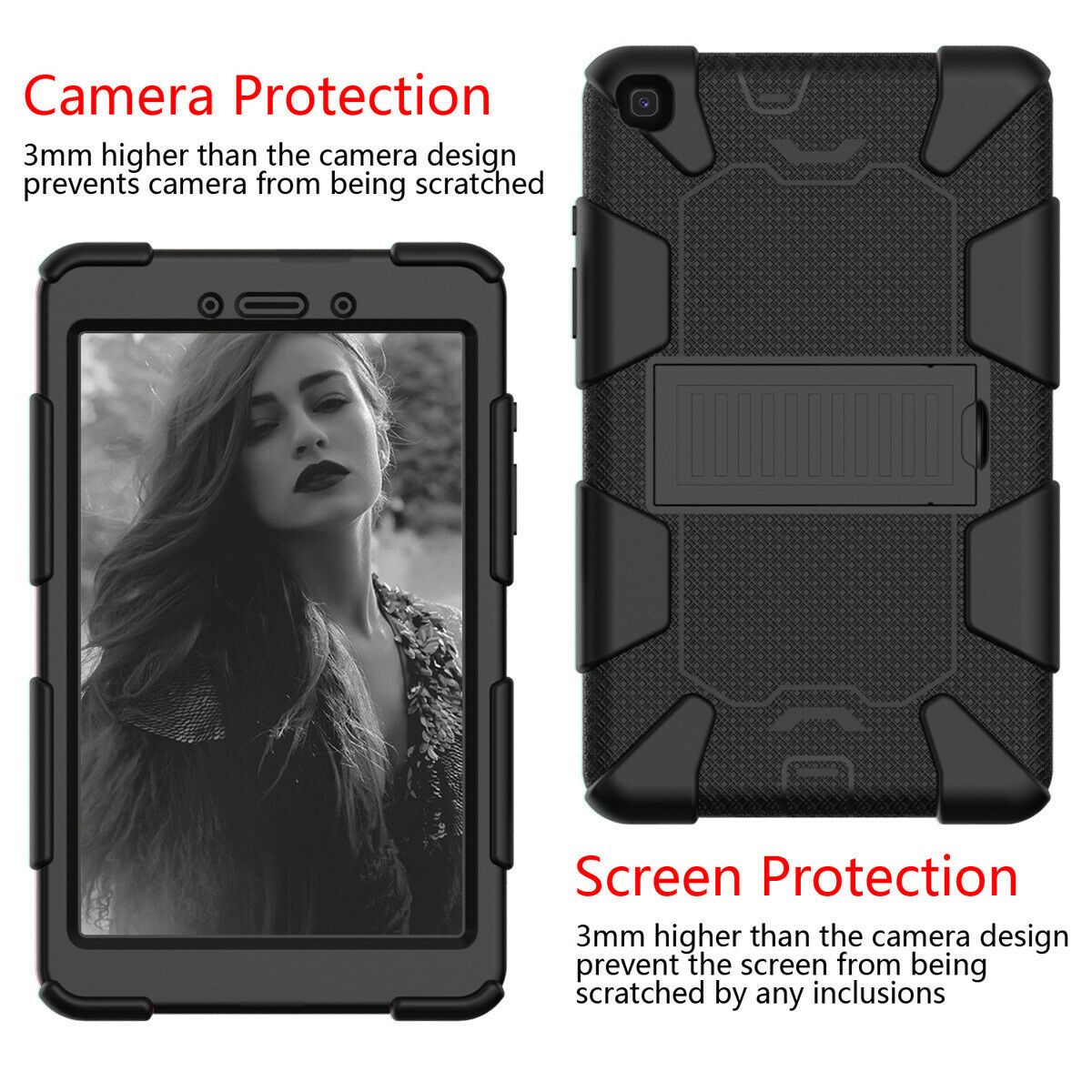 For Samsung Galaxy Tab A 8.0 T290 2019 Dual Shockproof Stand Tablet Case Cover
