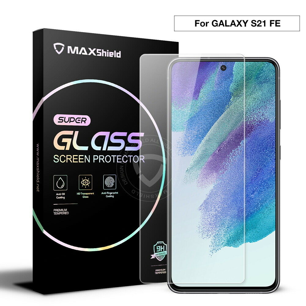 2 Pack For Galaxy S21 FE 5G Tempered Glass Screen Protector+Camera Lens Protector