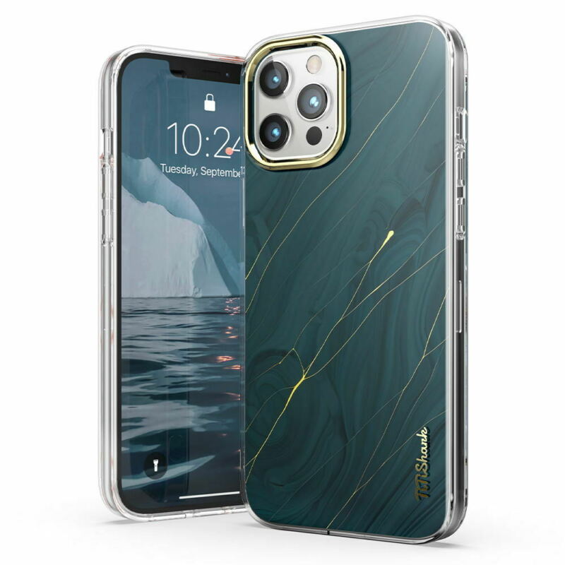 For Apple iPhone 12 Pro Max 6.7" Case Clear Slim Stylish Marble Shockproof Cover