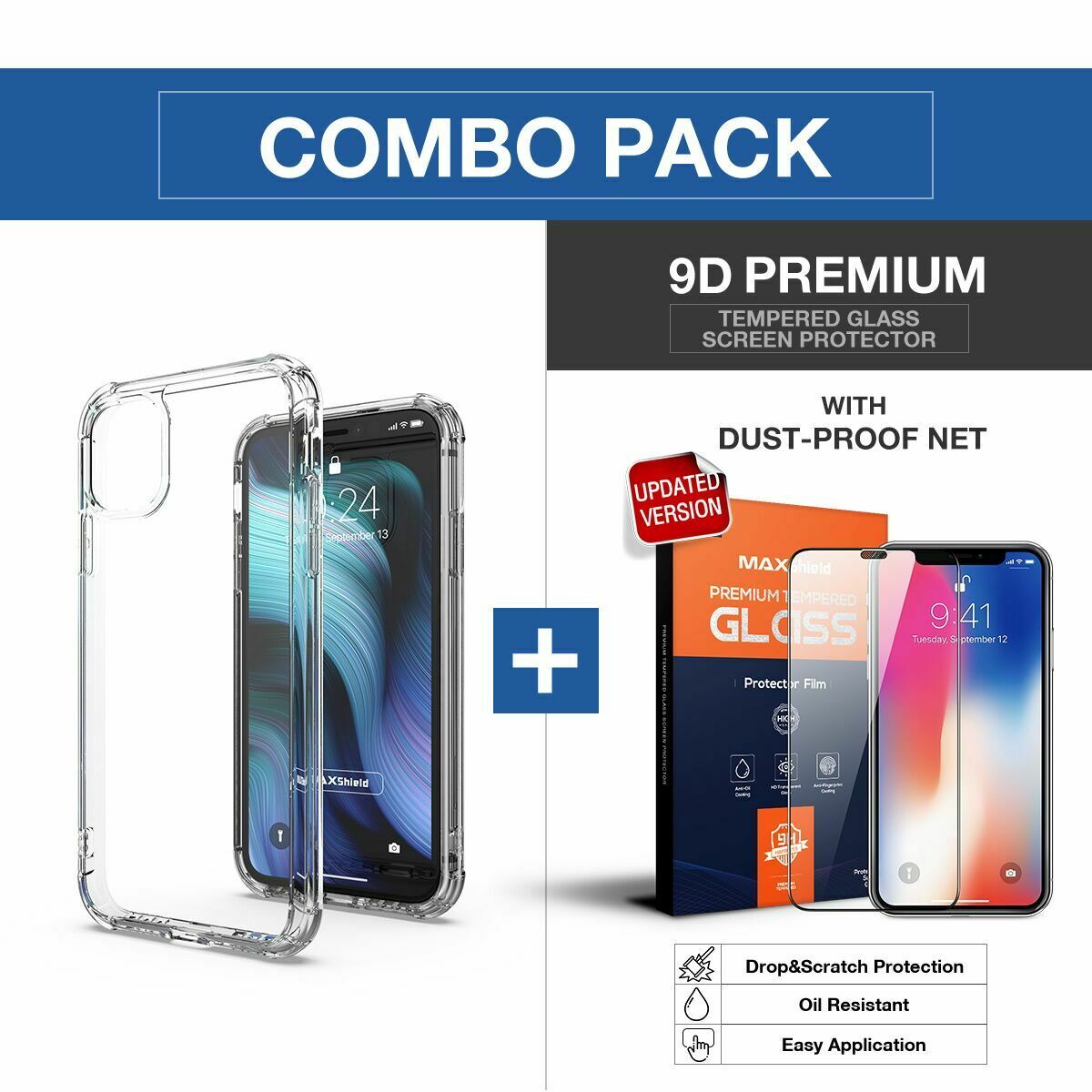 iPhone 11 Pro Case Clear Heavy Duty 2019 Shockproof TPU Hybrid Bumper Cover