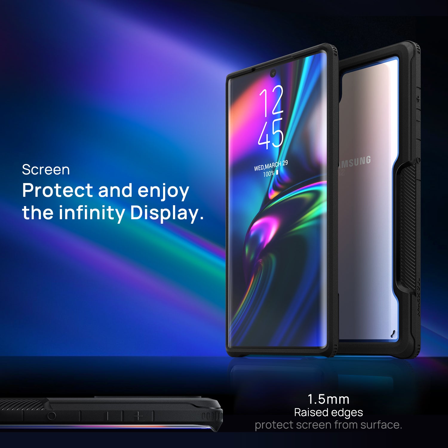 Samsung Galaxy Note 10 Case, Heavy Duty Shockproof Slim Clear Armor Cover