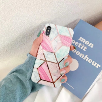 iPhone XR Case Shockproof Tough Marble Soft Cover for Apple