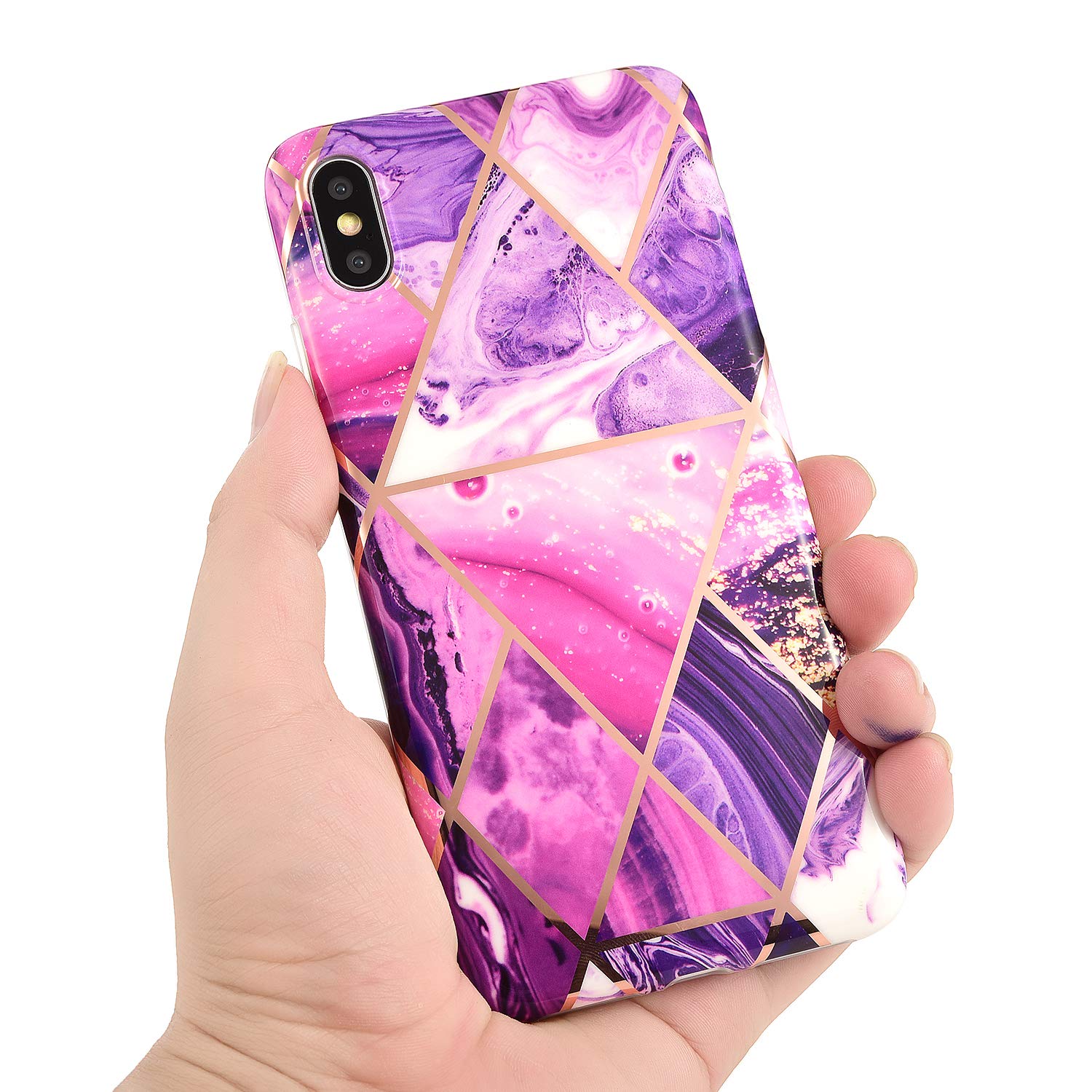 iPhone XS MAX Case Shockproof Tough Marble Soft Cover for Apple
