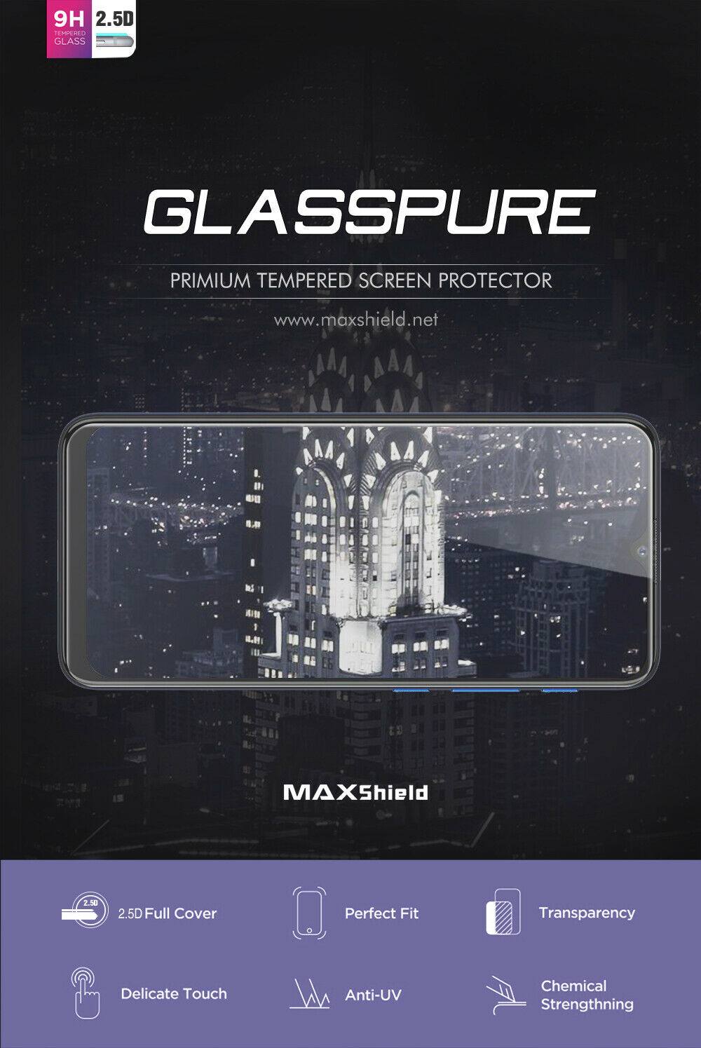 For Motorola Moto G8 Power Lite Tempered Glass Screen Protector