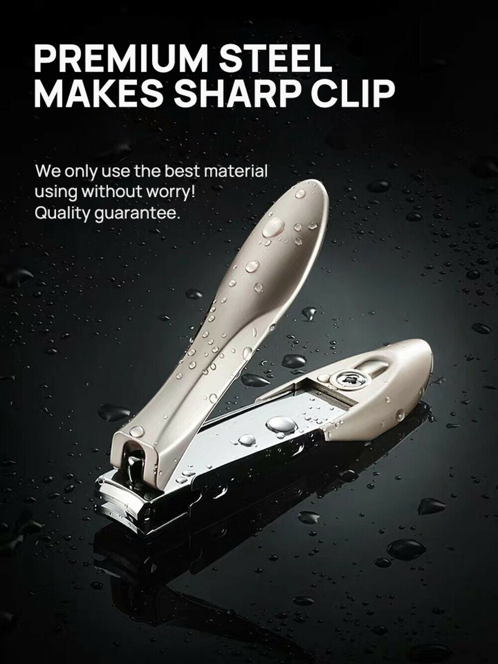 No Splash Toe Nail Clippers Nipper Pedicure Kit Heavy Duty For Thick Nail File