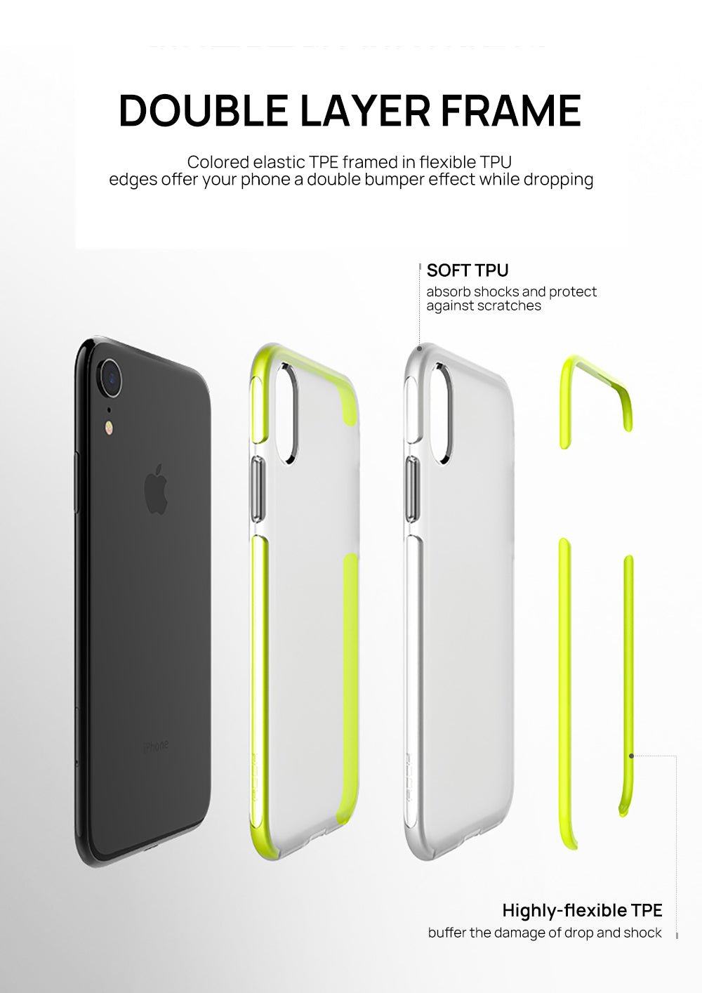 iPhone XS MAX Clear Matte Soft TPU Case Cover