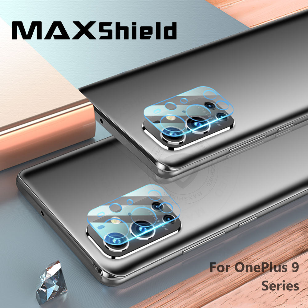 For OnePlus 9 MAXSHIELD Camera Lens Tempered Glass Screen Protector