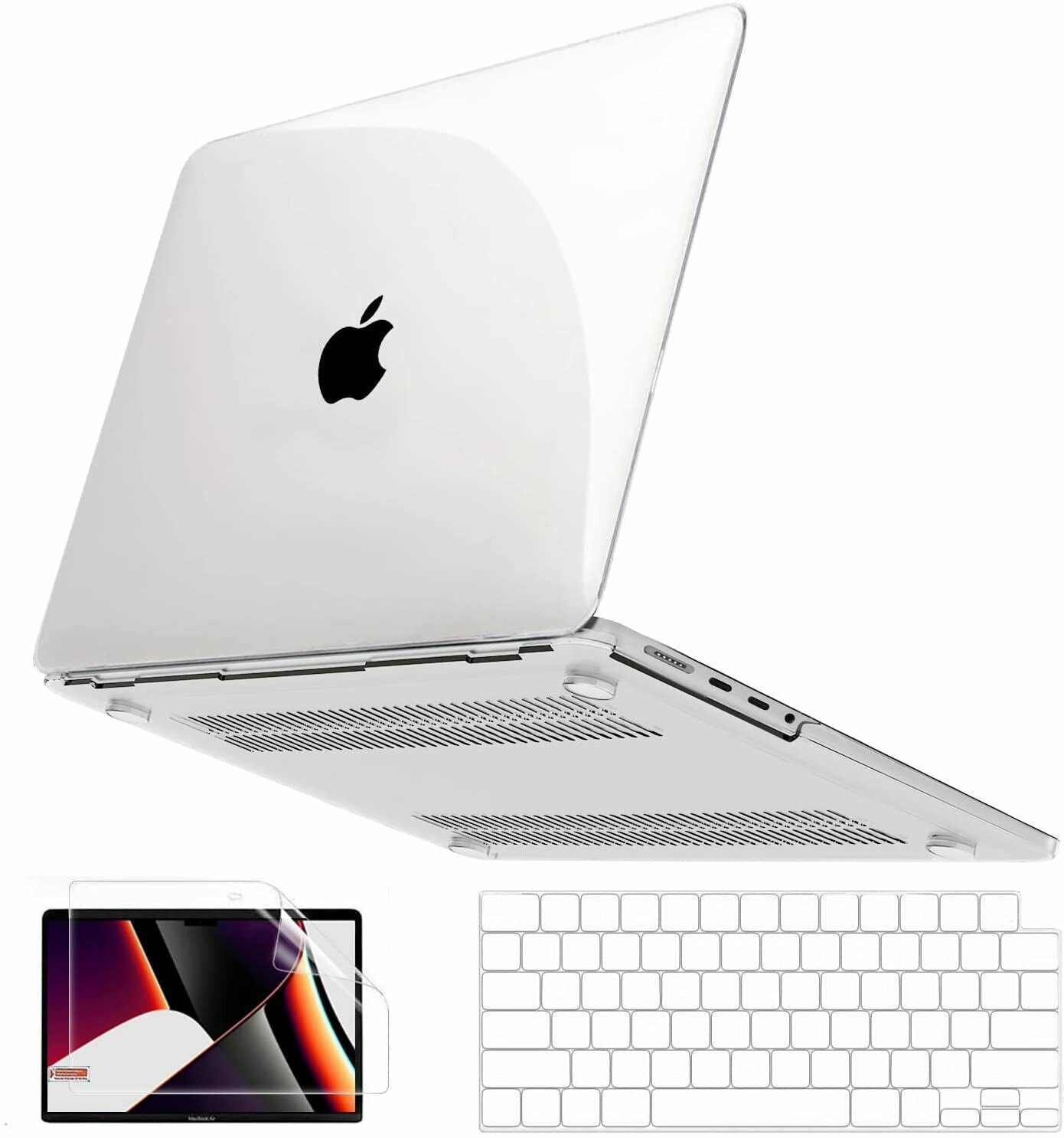 Hard Case Cover For 2021 M1 MacBook Pro 14 16 inch A2442 A2485 Screen Protector