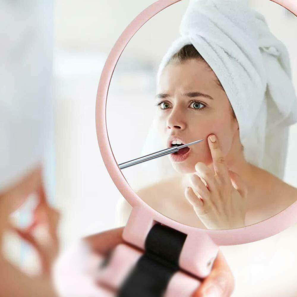 8pcs Blackhead Remover Tool Pimple Popper Pore Blemish Comedone Acne Cleaner Kit