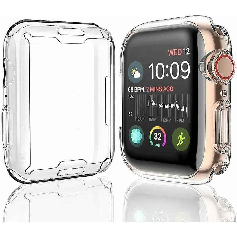 2X For Apple Watch Series 7 45/41mm Soft Full Bumper Case Cover Screen Protector