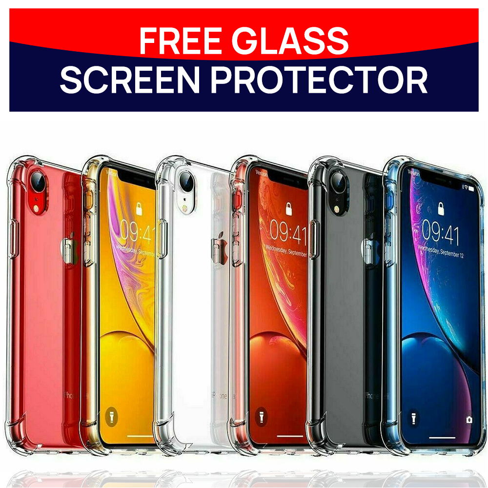 Clear Case For iPhone 8 Plus Shockproof Silicone Protective