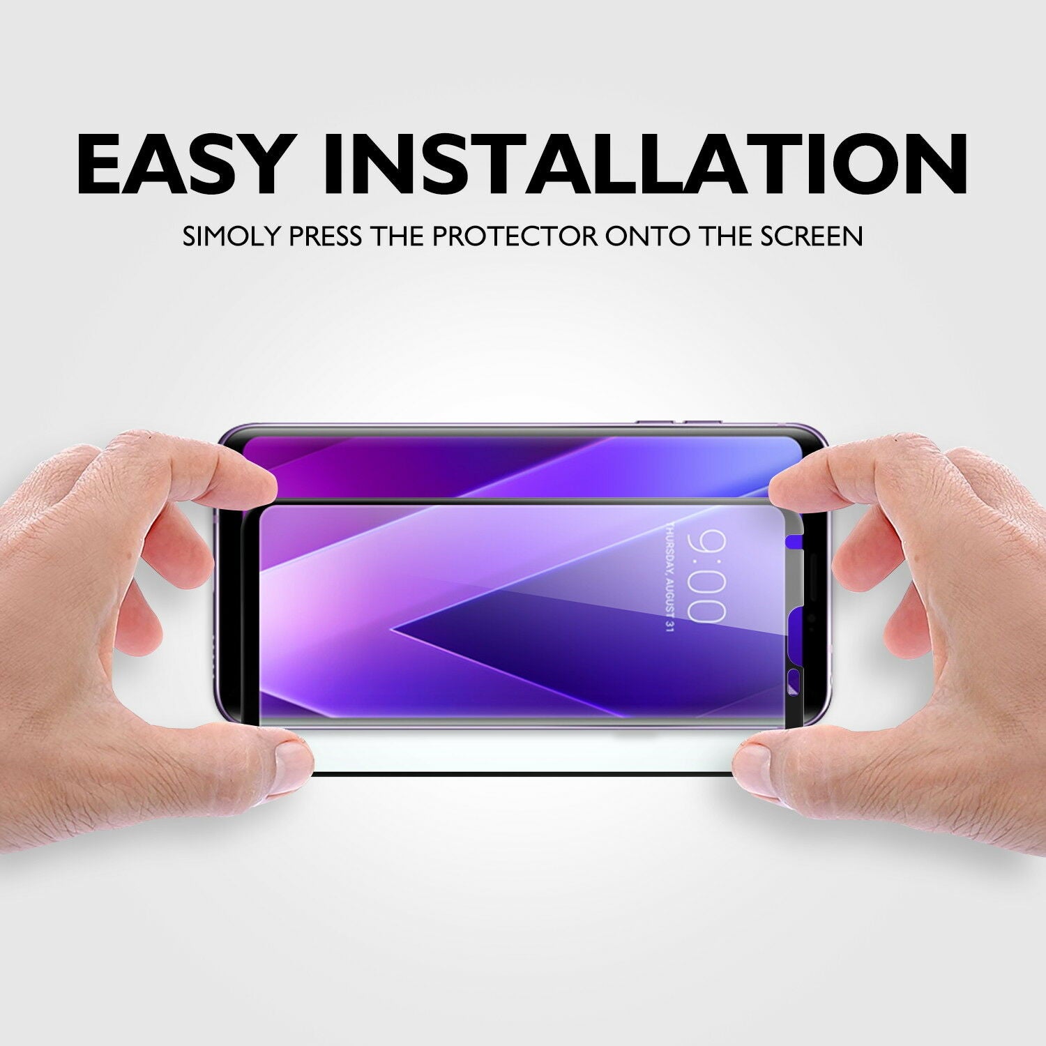 LG K50 MAXSHIELD Full Coverage Tempered Glass Screen Protector