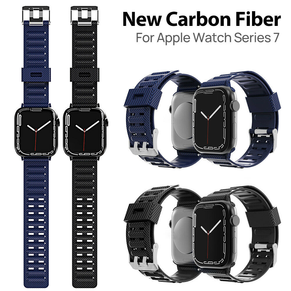 For Apple Watch 7 41 45 Band 360 Full Body Strap Case Cover Screen Protector