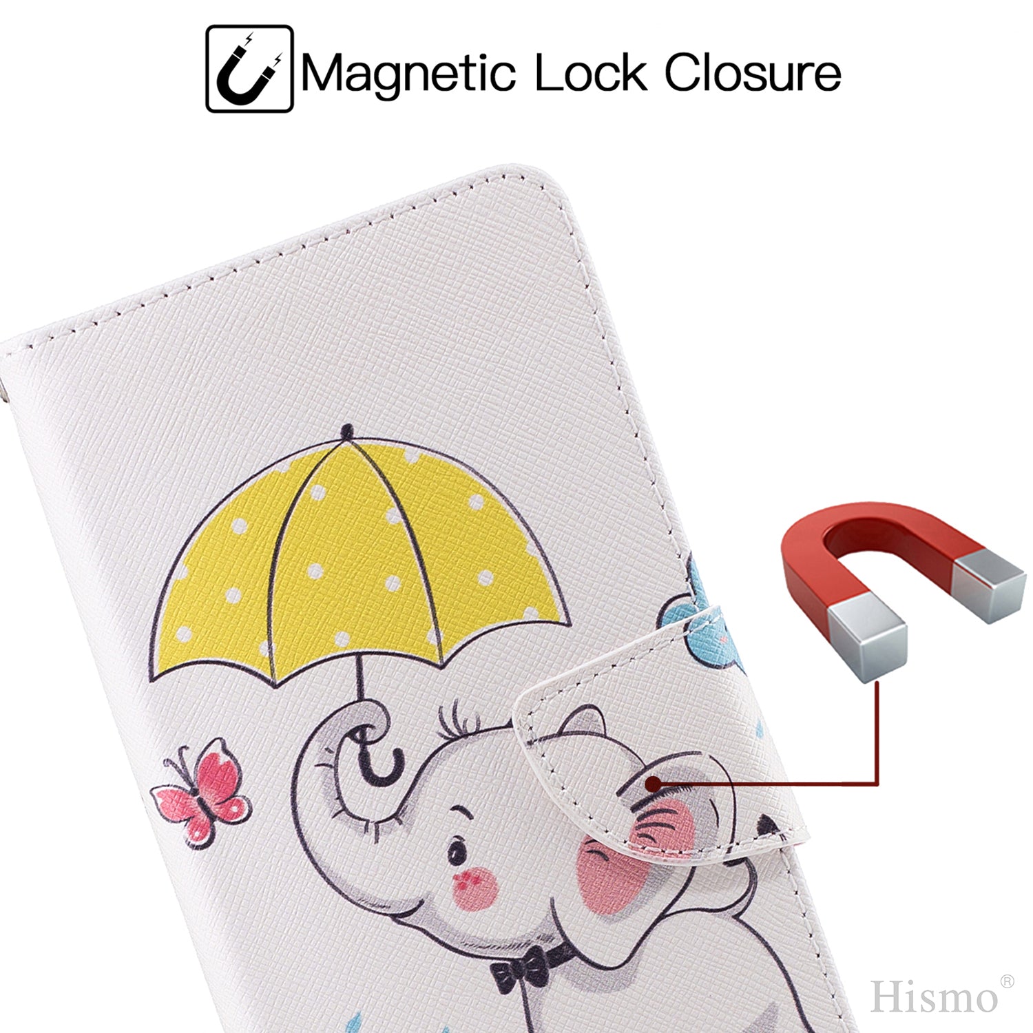 Samsung Galaxy A70 Wallet Leather Case Flip Magnetic Card Slot Cover-Elephant