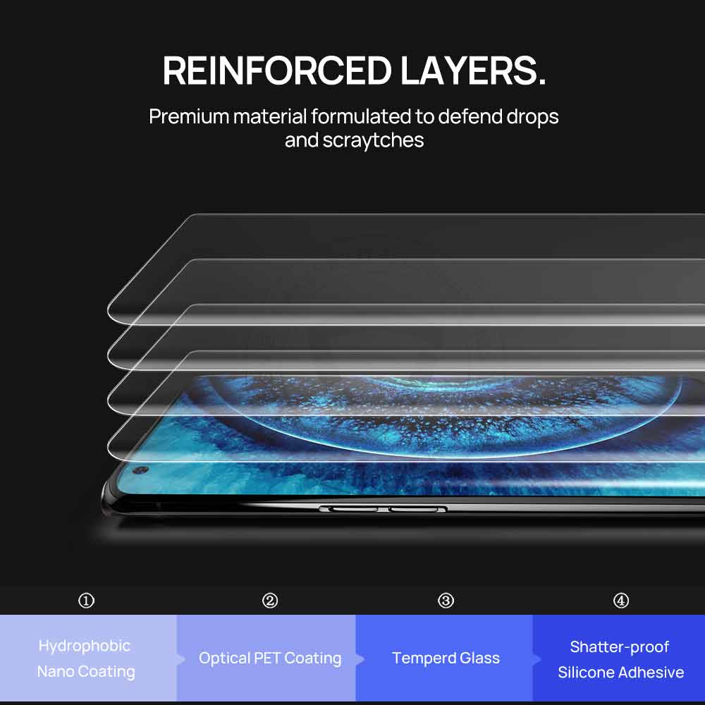 MAXSHIELD OPPO FIND X3 Neo Screen Protector Tempered Full Cover UV Glass