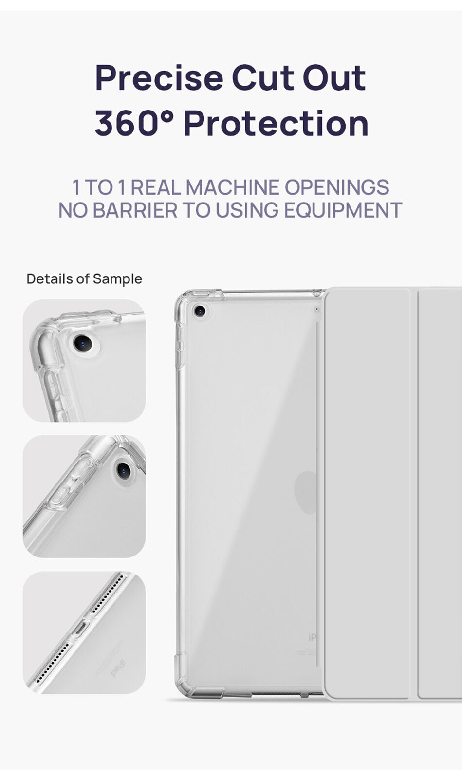 For Apple iPad Pro 12.9" 2021(5th Gen) Clear Case Shockproof Heavy Duty Cover