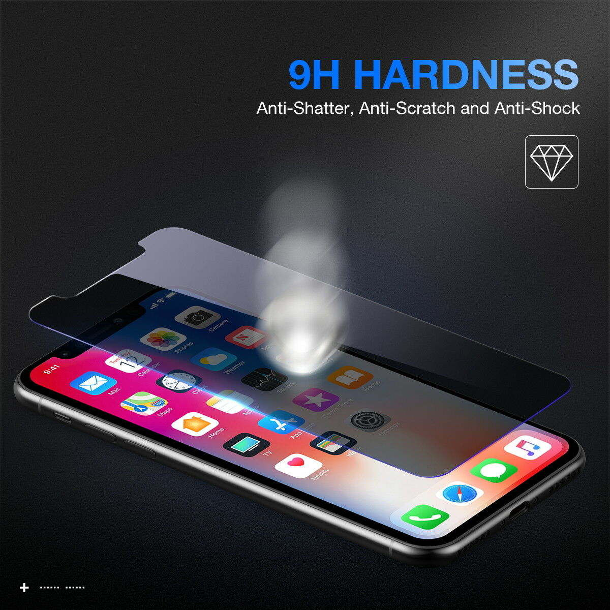 ANTI-SPY PRIVACY TEMPERED GLASS SCREEN PROTECTOR FOR Apple iPhone XI 11 Pro Max