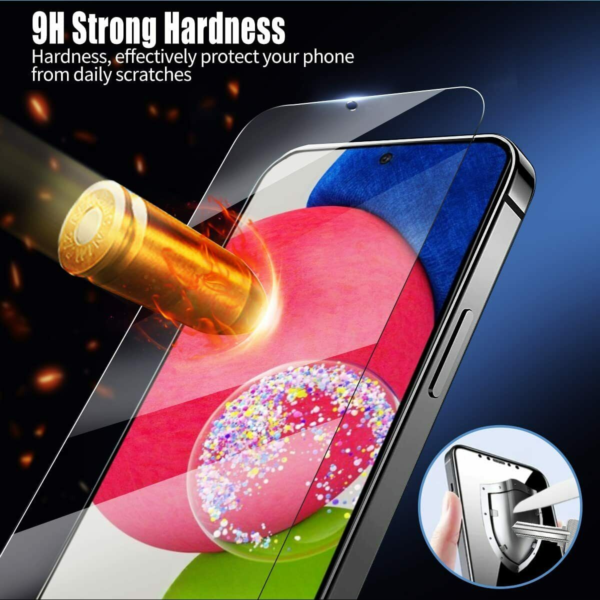 1/2PCS For Samsung Galaxy A52s Tempered Glass Screen Protector