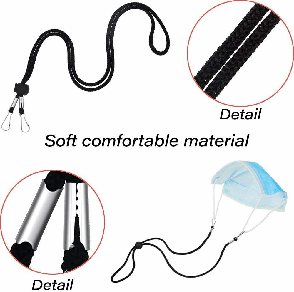 5X Adjustable Face Mask Chain Lanyard Ear Hook Strap Holder Extension Ear Saver