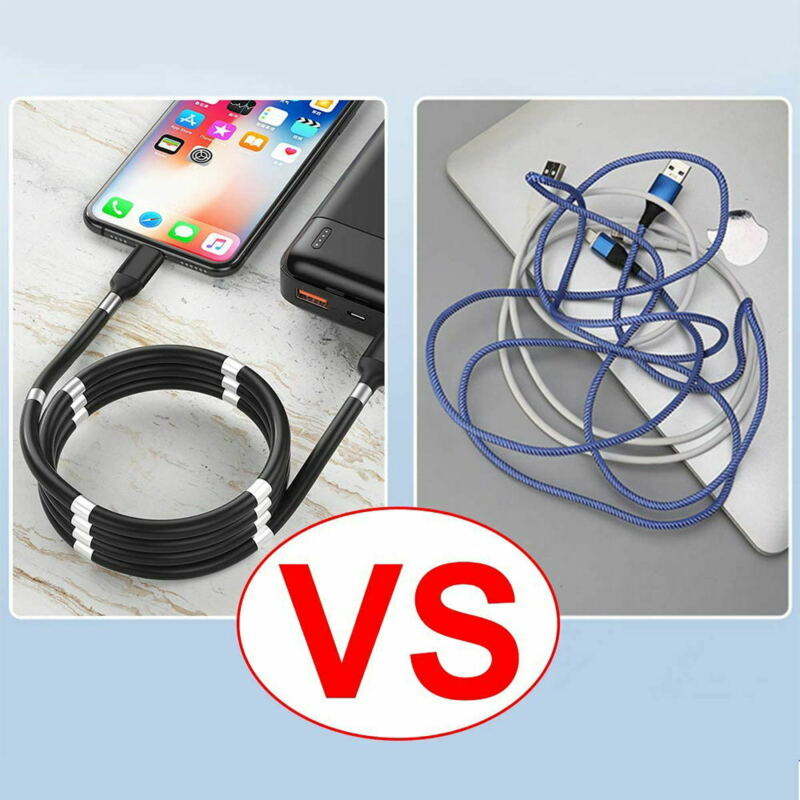 For iPhone 12 Pro MAX Mini 20w PD Lightning USB-C Organized Self Winding Cable