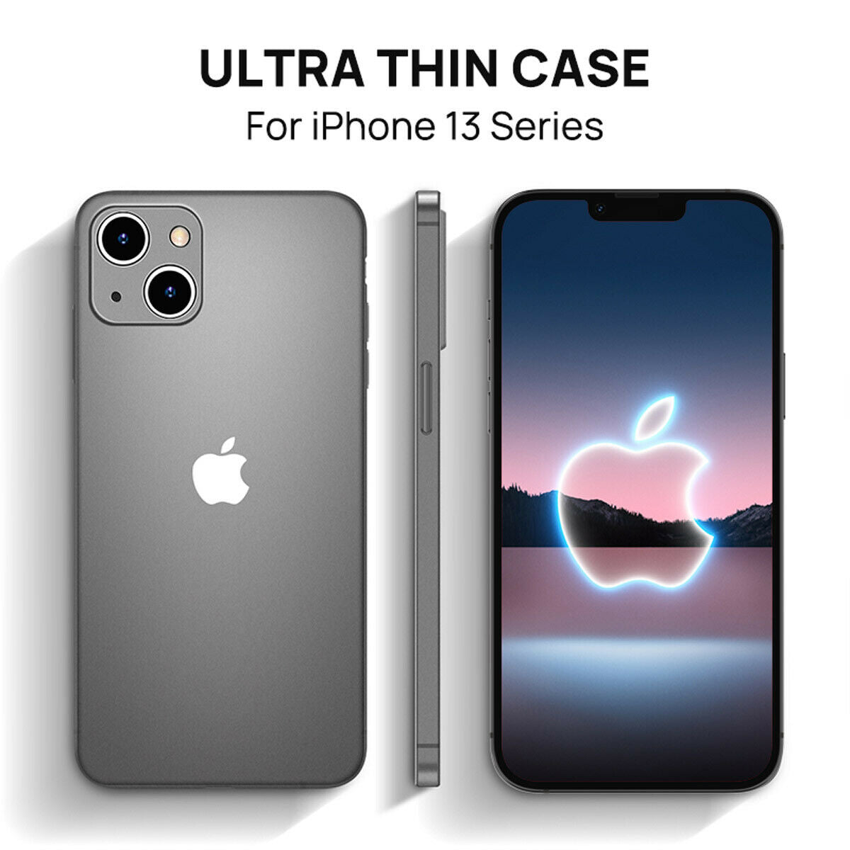 Fr iPhone 13 Pro Max Matte Clear Case Cover Thin Slim Shockproof ScreenProtector