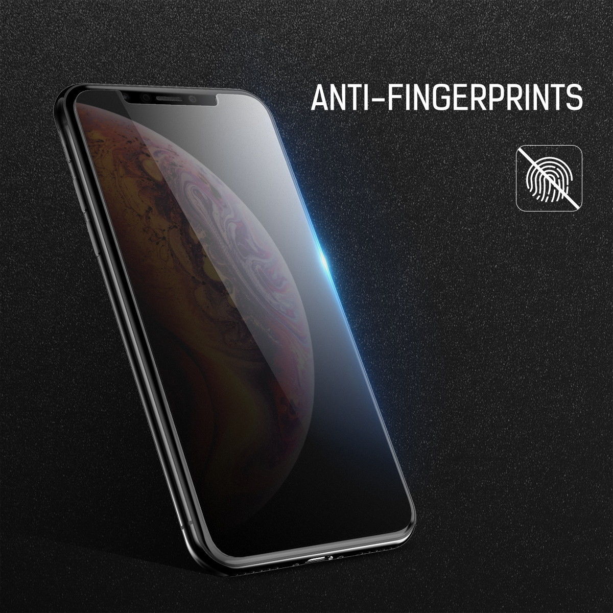 MAXSHIELD Matte Tempered Glass Screen Protector For Apple iPhone XI 11 Pro Max