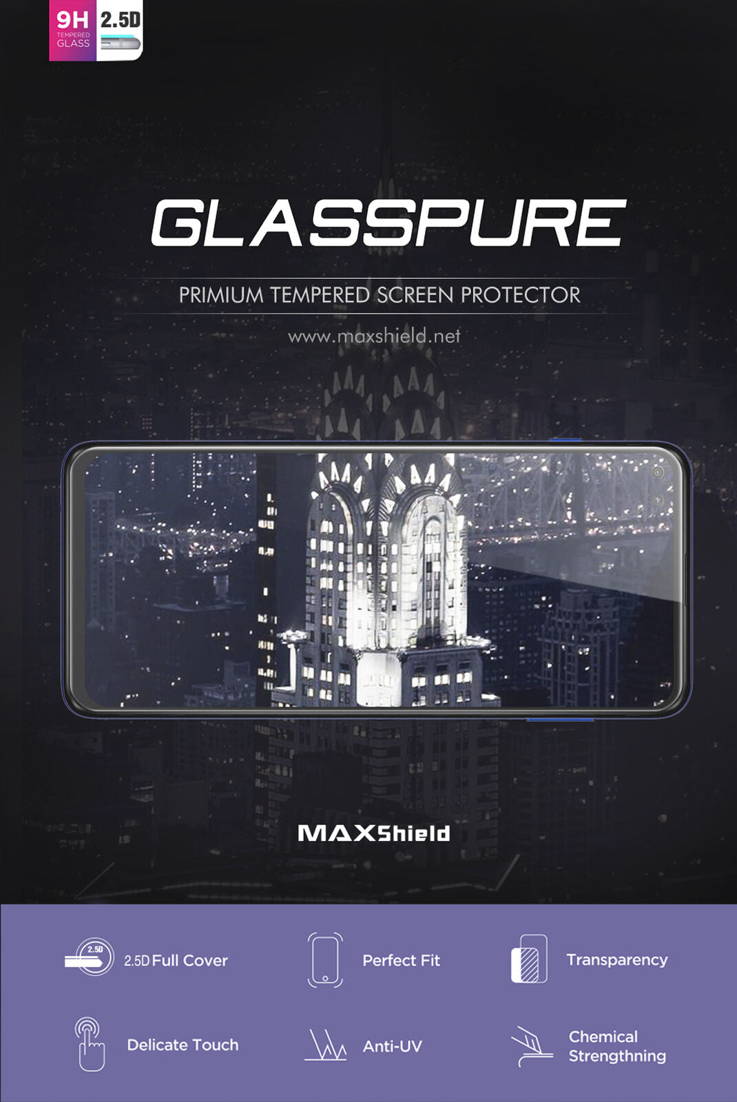 For Motorola Moto G 5G Plus 9H Full HD Coverage Tempered Glass Screen Protector