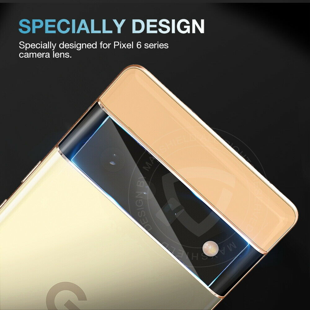 1/2 Pack For Google Pixel 6/6 Pro Tempered Glass Camera Lens Screen Protector