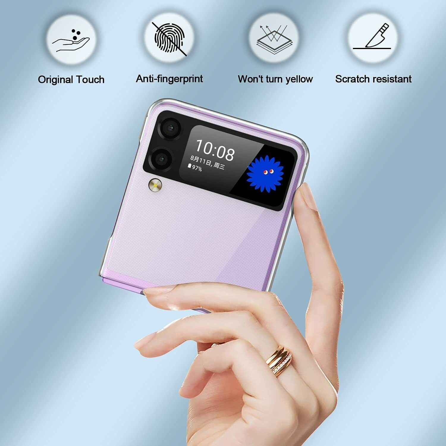 MAXSHIELD For Samsung Galaxy Z Flip 3 Fold 3 5G Case Shockproof Clear Slim Cover