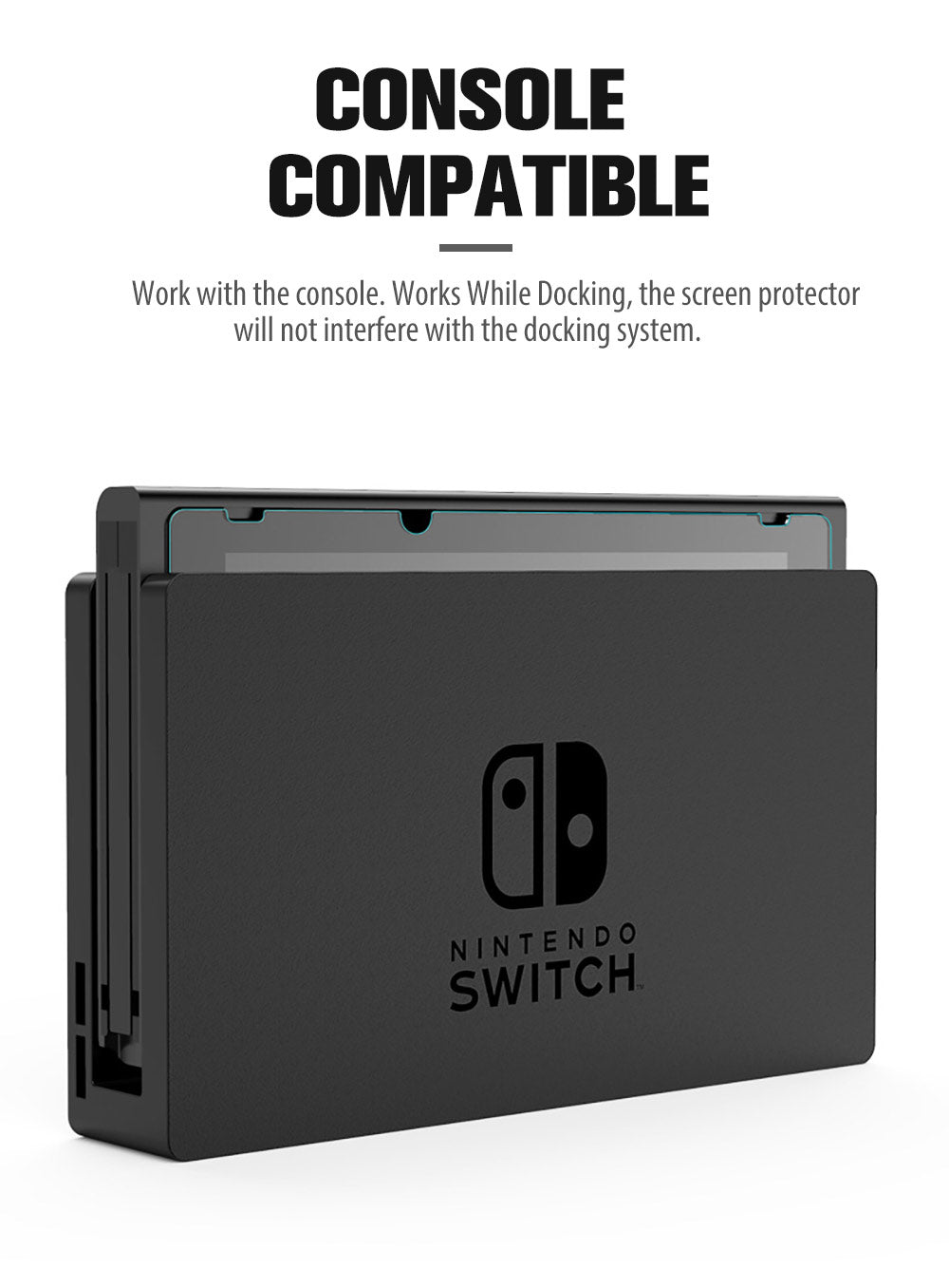 For Nintendo Switch/Lite Screen Protector MAXSHIELD 9H Full Cover Tempered Glass