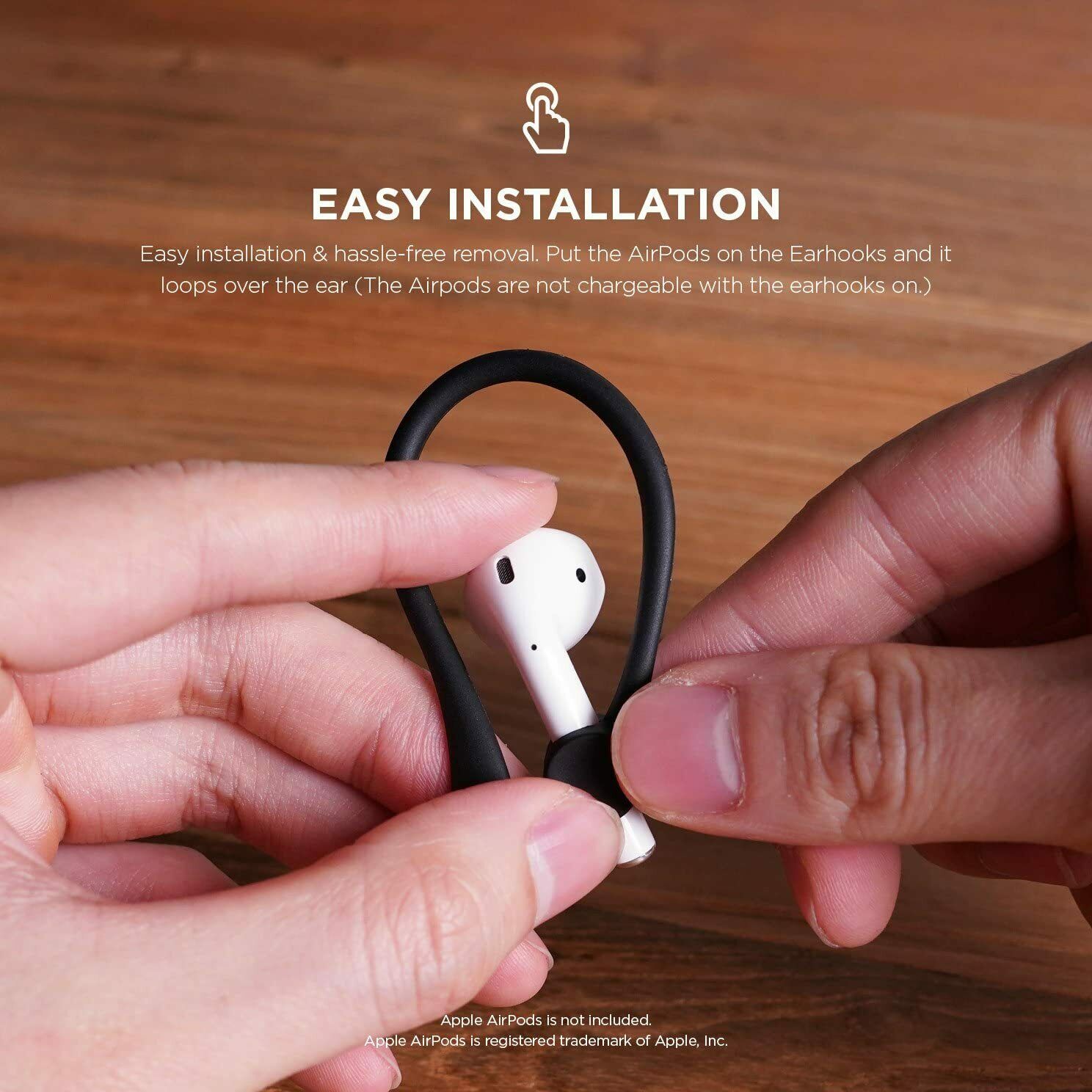 AirPods 1st 2nd Gen EarHooks AntiLost Secure Ear Hook Holder Ear Loops AU Stock