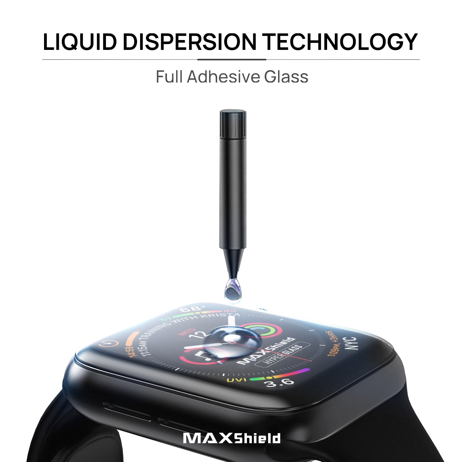 MaxShield Screen Protector for Apple Watch Series 1/2/3/4 44mm iWatch