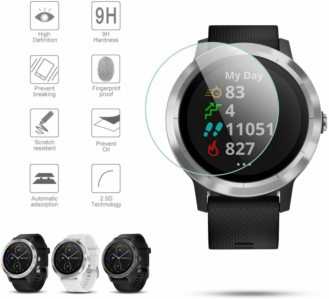 For Garmin Vivoactive 3 Sports Vivomove HR Tempered Glass Screen Protector