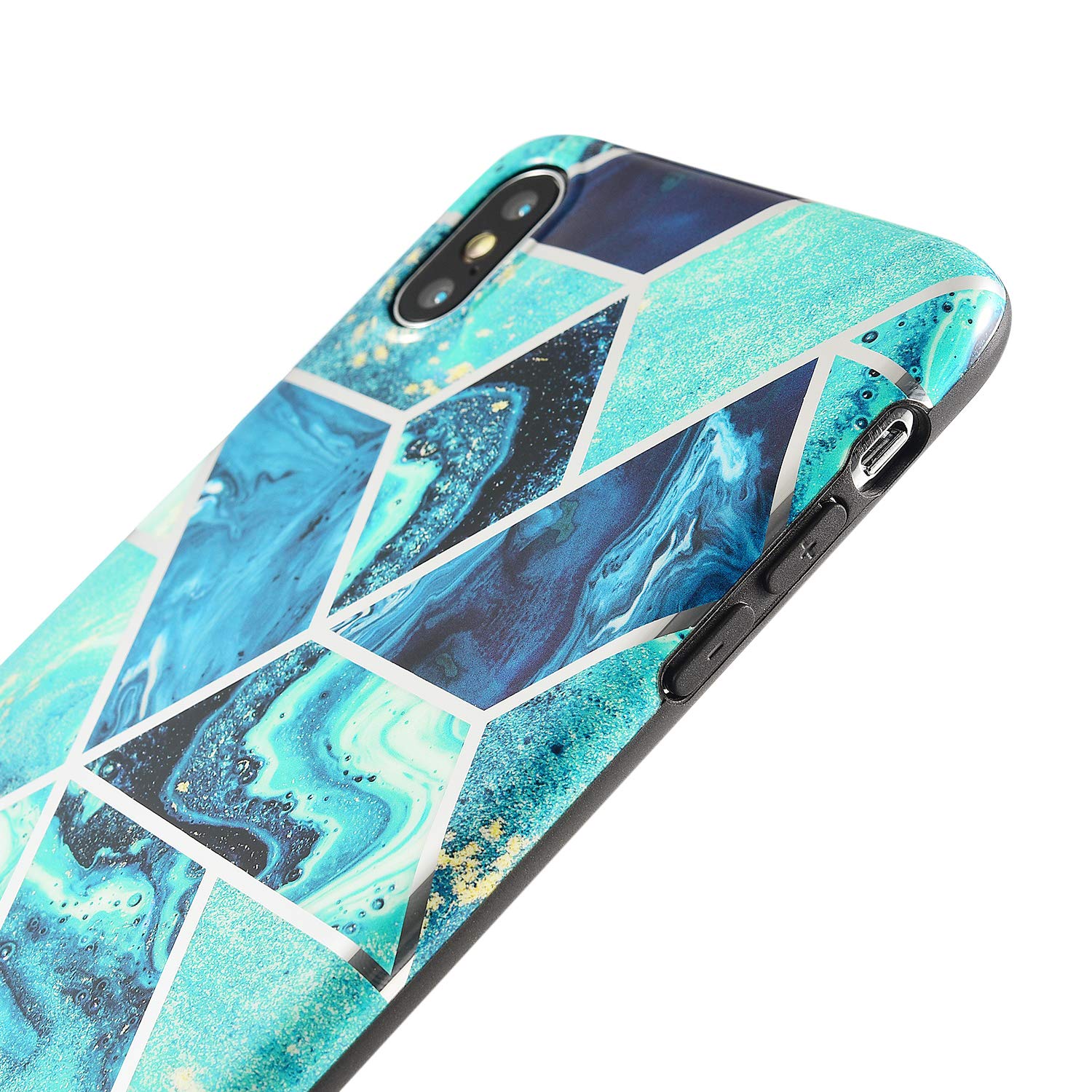 iPhone XR Case Shockproof Tough Marble Soft Cover for Apple